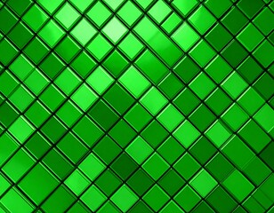 Green square tile pattern