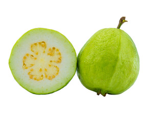 High Quality PNG Picture of fresh guava fruit isolated on white background