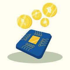 Modern Cryptocurrency Mining Hardware in Data Center