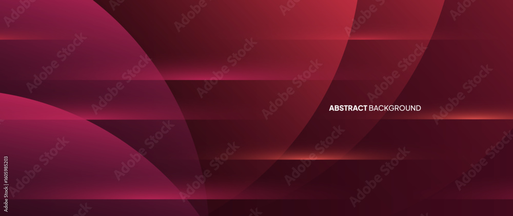 Poster red abstract background with overlapping circular objects forming a beautiful pattern. gradient line