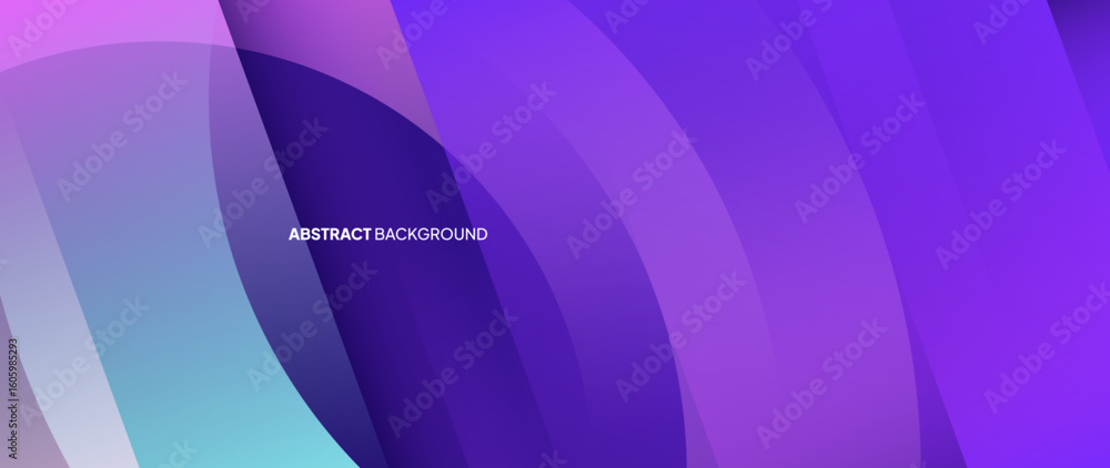 Poster abstract purplebackground. with random geometry patterns and curved lines. beautiful color gradation