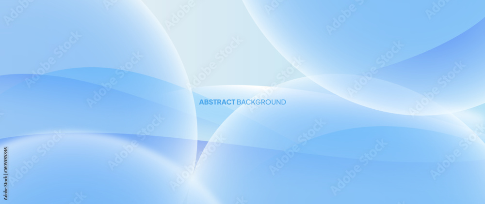 Poster abstract blue background. with random geometric circle patterns. beautiful color gradation. web bann