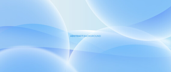 Abstract blue background. With random geometric circle patterns. Beautiful color gradation. Web banners, wallpapers, banners, brochures. Geometric background.