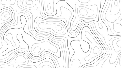 Topography elevation contour map with white vector relief lines, perfect for adventure-themed posters, mountain travel branding, and geographic textures
