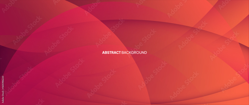 Poster Red abstract background with subtle color gradations and shaded curved lines. A neatly arranged wave-like pattern.	
