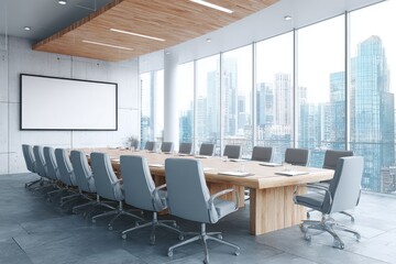 Modern Boardroom Meeting Area