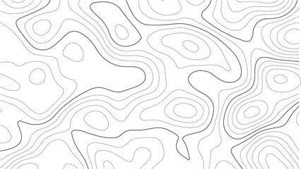 Topography map pattern vector with abstract elevation contours and seamless white terrain grid texture for landscape design and outdoor graphics