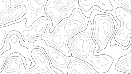 Topography vintage map design for outdoor adventure with illustrated elevation lines, antique paper effect, and natural topographic curves for brands related to camping, travel  and geographic discove