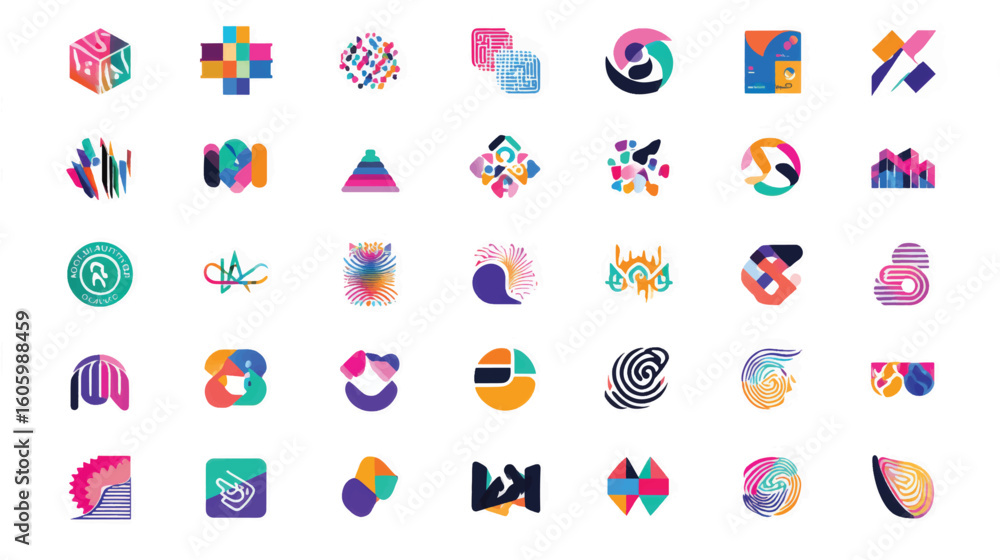 Poster web business travel flat design vector illustration set with internet art and computer elements for 
