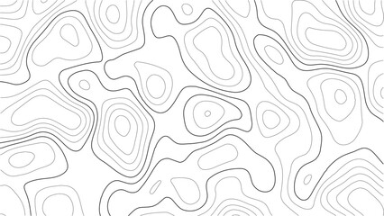 Topography outdoor mapping illustration featuring old-school elevation contours and geographic grid lines, suitable for nature-focused infographics, eco 