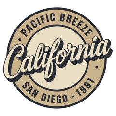 Pacific Breeze Retro Emblem
