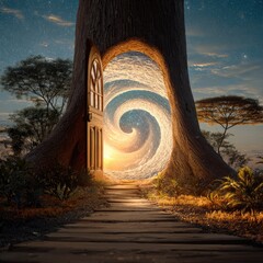 Tree Portal to Another World