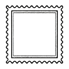 Obraz premium PNG Vintage stamp frame illustration