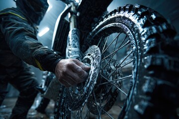 Motorcycle Repair Close-up