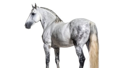 Fototapeta premium Grey horse profile