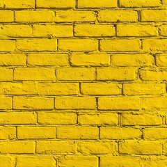 A striking close-up of a yellow brick wall, perfect for textures and backgrounds. The color is vibrant and the details are sharp