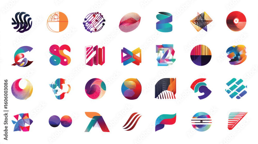 Poster colorful vector alphabet letters icons, a set of glossy web buttons with signs and symbols for inter