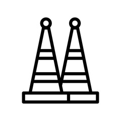 Traffic cones icon