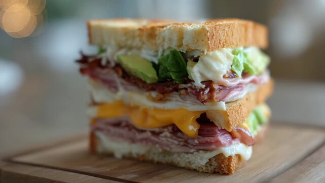 meat vegetable cheese egg ham sandwich, blt sandwich