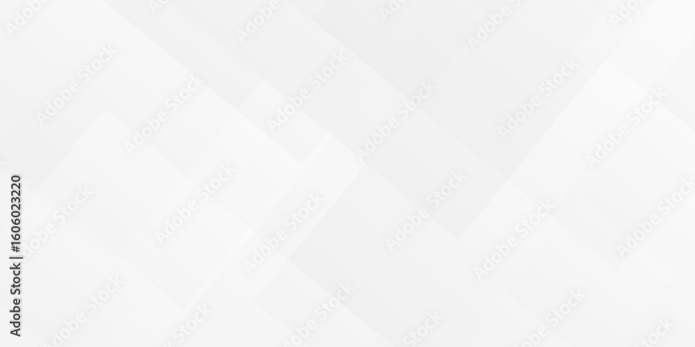 Poster white and gray overlap triangle geometric technology pattern. minimal rectangle randomly arranged wh