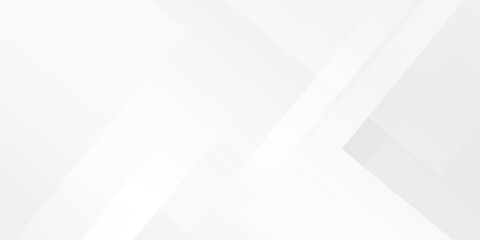 White and gray overlap triangle geometric technology pattern. minimal rectangle randomly arranged white lines transparent web square background layers. overlapping presentation design.	