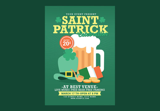 Saint Patrick Celebration Flyer