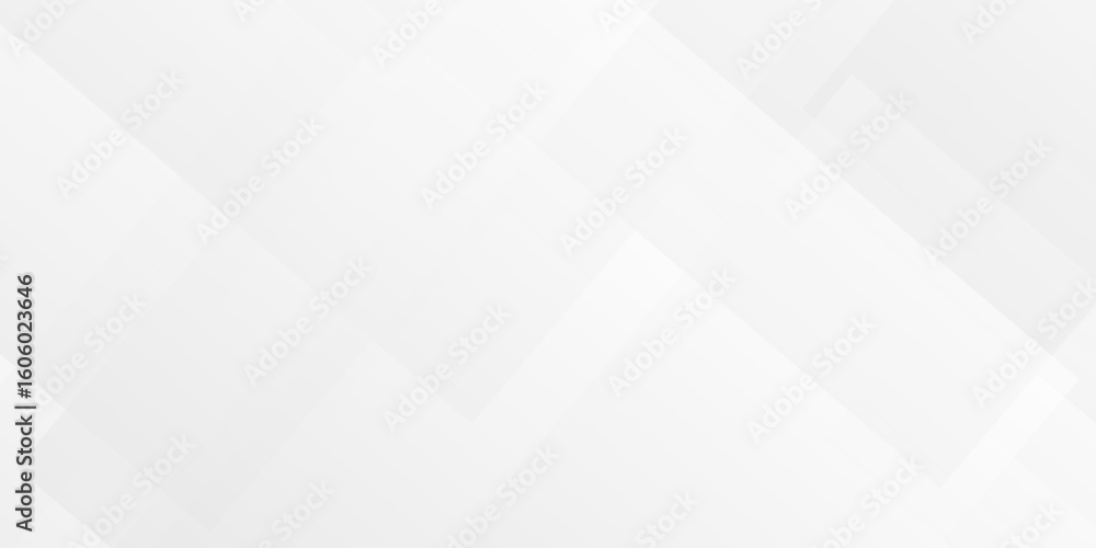 Poster white and gray overlap triangle geometric technology pattern. minimal rectangle randomly arranged wh