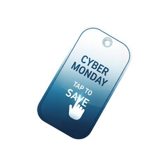 Cyber Monday Smartphone Sale Tag – Touchscreen Tech Discount Label PNG