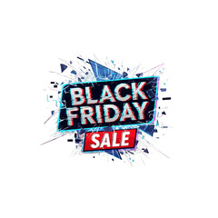 Black Friday Shattered Glass Sale Tag – Transparent PNG