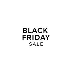 Minimal Black Friday Sale Tag – Transparent Background PNG