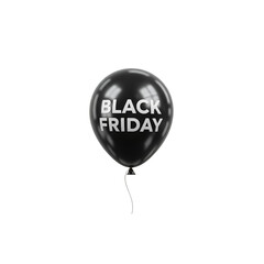 Black Friday Balloon Style Sale Tag – Transparent PNG