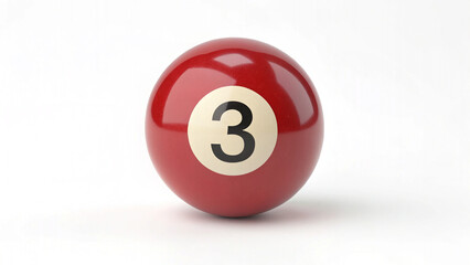 pool ball number three