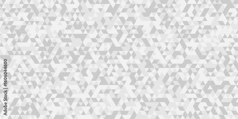 Aufkleber geometric seamless white, gray cube square low polygon texture wallpaper. abstract surface creative 