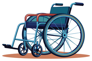 Fototapeta premium Illustration of a Stylish Wheelchair Depicting Accessibility and Medical Mobility Equipment Design