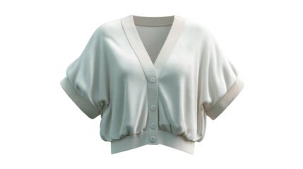 White vneck cardigan sweater, a versatile layering piece for effortless everyday style.