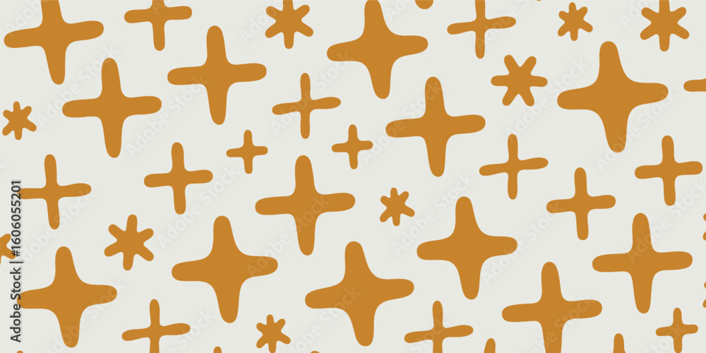Aufkleber vibrant hand drawn pattern with colorful elements and text