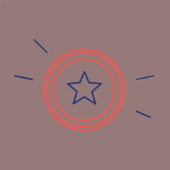 vector illustration of a compass