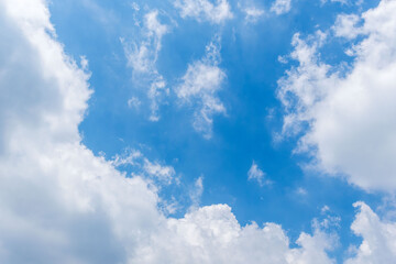 夏の空　夏山から見る青空と雲61