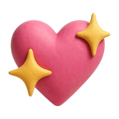 PNG Playful pink heart sculpture
