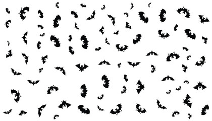 Bat Silhouette Pattern Vector