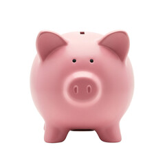 Cute pink piggy bank designed for saving money and encouraging savings habits.