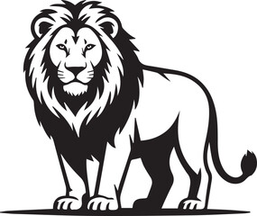 Black and White Animal Vector Illustration Set &ndash; Minimal Line Art Wildlife and Pet Icons