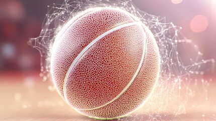 Basketball Texture,Court,Sport,Game,Ball,Action,Energy,Competition,Glowing,Abstract