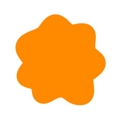 Orange Abstract Shape
