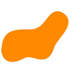 Orange Abstract Shape