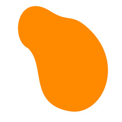 Orange Abstract Shape