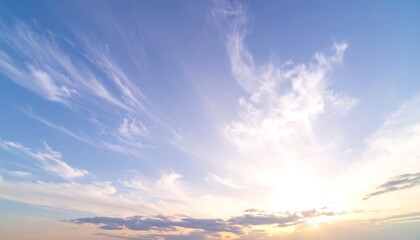 Cloudy Sunset Sky