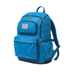 School backpack ready for back-to-school season with vibrant colors and compartments.