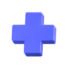 health cross medical symbol 3d rendering