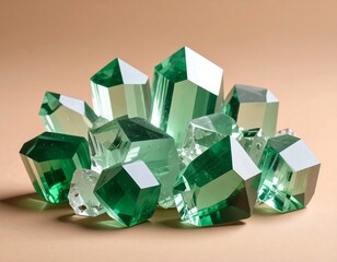 Cluster of vibrant green crystals (1)
